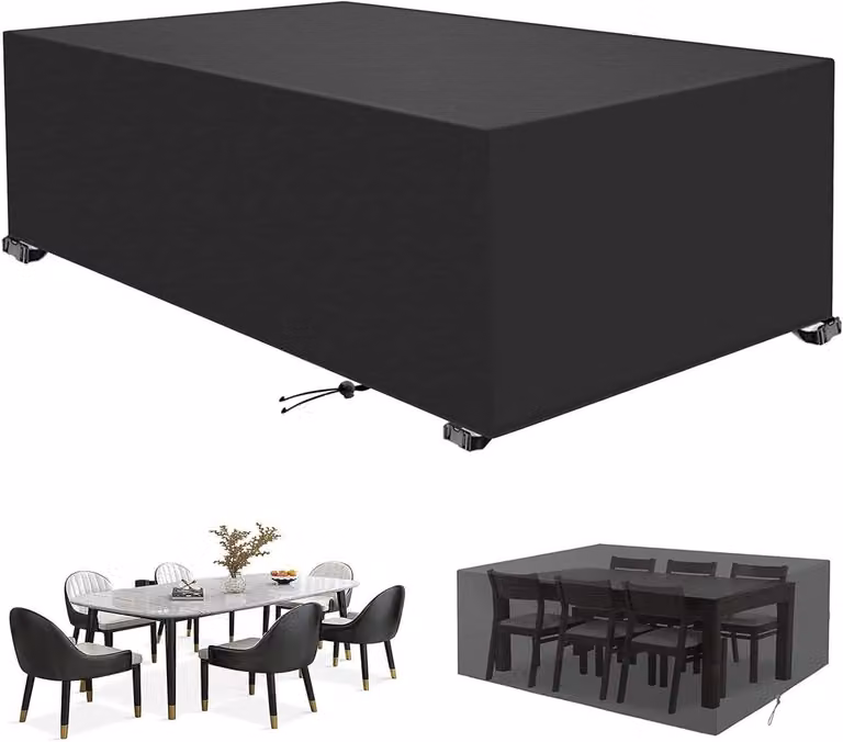 Paarse Tuinmeubelhoes voor Terrasmeubels en Banken - 420D Scheurbestendig Materiaal - B/D/H: 220 x 200 x 90 cm