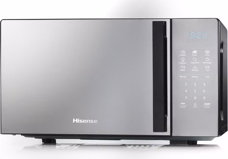 Hisense H20MOMBS4HG Magnetron met grillfunctie, 20 liter, 700 watt, Ingebouwd LED-display