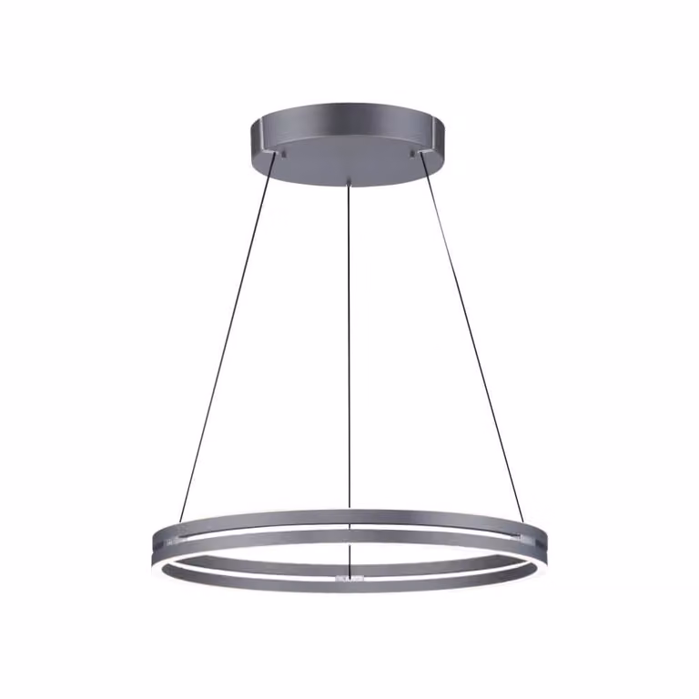 Paul Neuhaus Pure E-Loop LED hanglamp grijs Ø 70 cm
