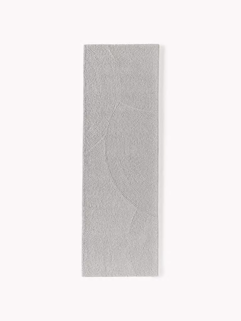 Westwing Collection Eleni handgetufte wollen ronde loper met geometrisch patroon