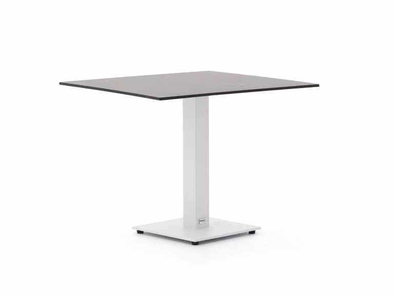 Forza Furniture Vierkante Tuintafel met Aluminium Onderstel en MDF Laminaat B: 80 cm, D: 80 cm, H: 73 cm