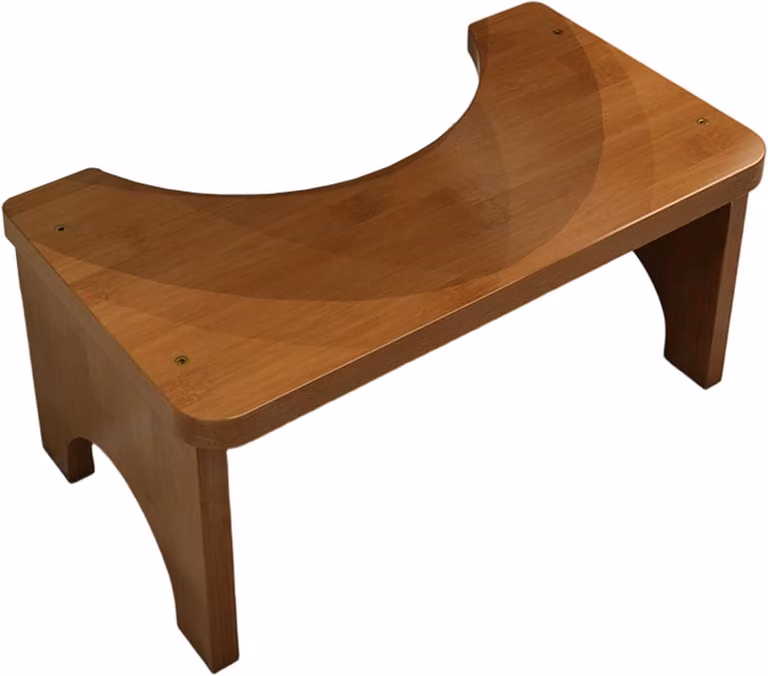 WC Voetenbank Toiletkruk Thee Bruin - B/D/H: 37 x 20 x 17 cm