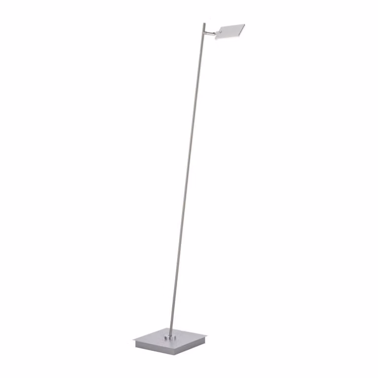 Paul Neuhaus Pure Mira LED vloerlamp - Zilver - Aluminium - Met afstandsbediening en CCT - H 131 x B 46 x D 35 cm