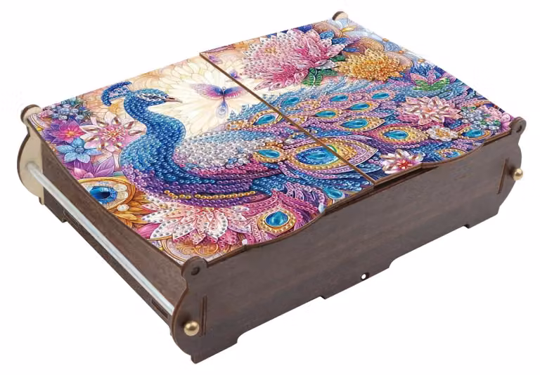 Multifunctionele organizer voor bureau met diamant schilderij design