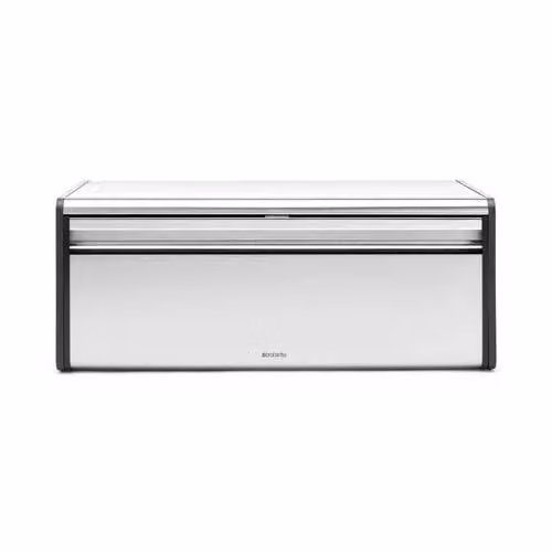 Brabantia Broodtrommel met klepdeksel - Matt Steel