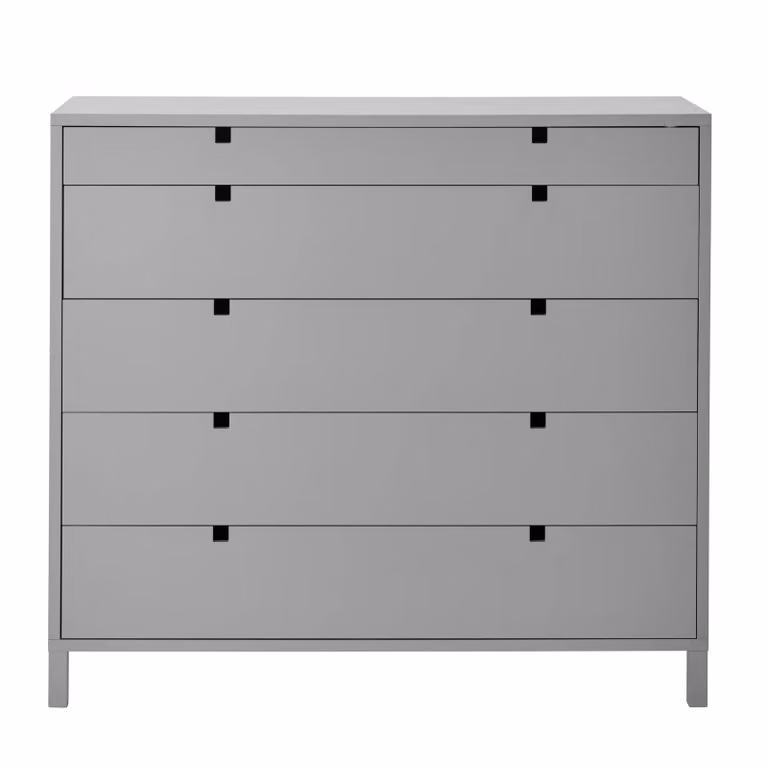 1898 Square ladekast met 5 lades Grijs