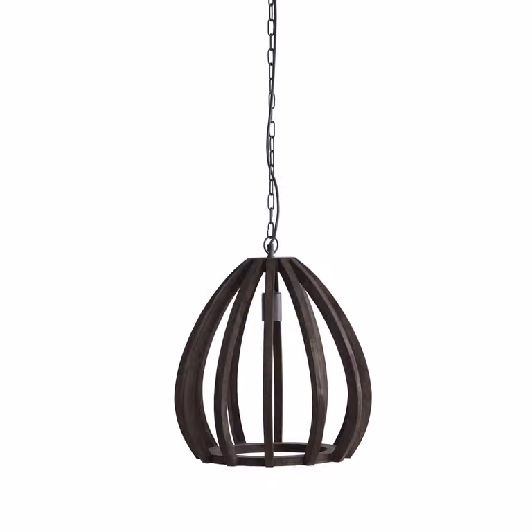 Light & Living Barsia Houten Hanglamp - Bruin - Ø 40 cm