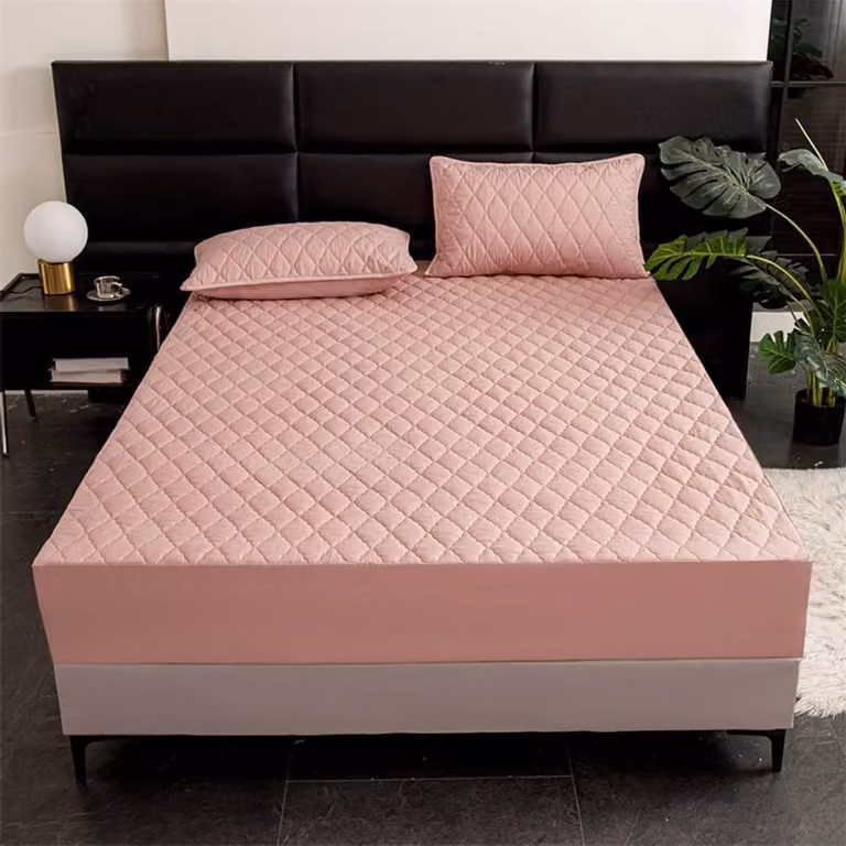 Zacht en ademend hoeslaken voor de slaapkamer - Roze - 160 x 200 cm