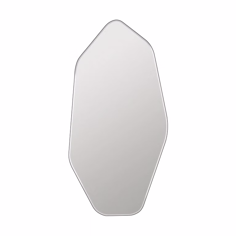 Broste Copenhagen Ruby wandspiegel Clear-black B: 120 cm, H: 60 cm