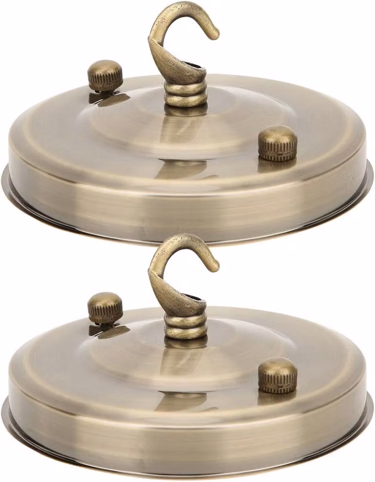 Vintage plafondrozetten met haken - Multifunctionele accessoires voor hanglampen