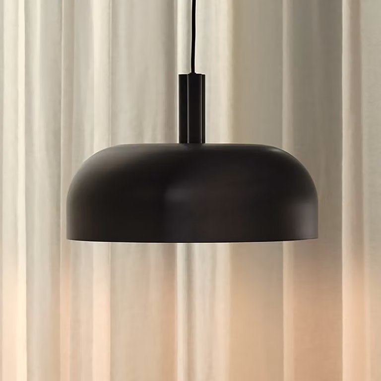 Nordlux Sandro Hanglamp zwart rond met aluminium en kunststof Ø 40 cm