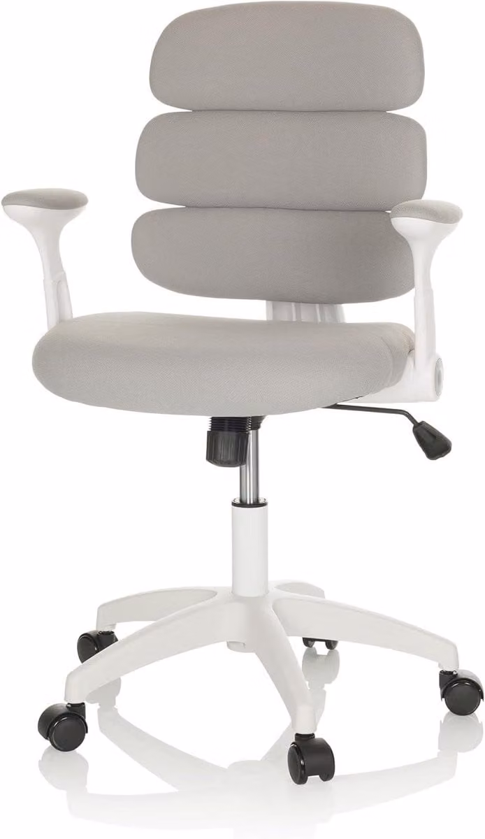 Ergonomische kinderbureau stoel met verstelbare armleuningen - Grijs - Hoogte: 97 cm