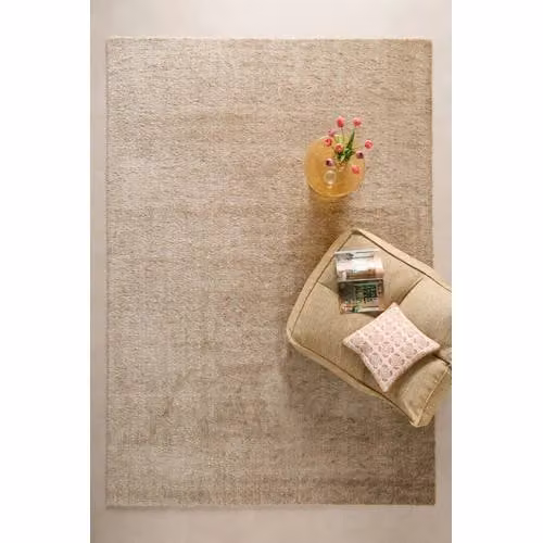 NOUS Living vloerkleed Tiemen crème, modern en rechthoekig, 340 x 240 cm