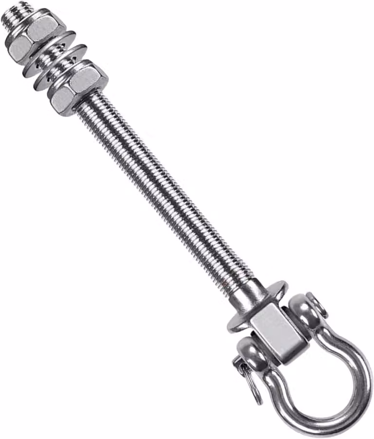 Hangmat Haken Zilver - Zware Ophanghaken van Roestvrij Staal - Draagkracht 680 kg