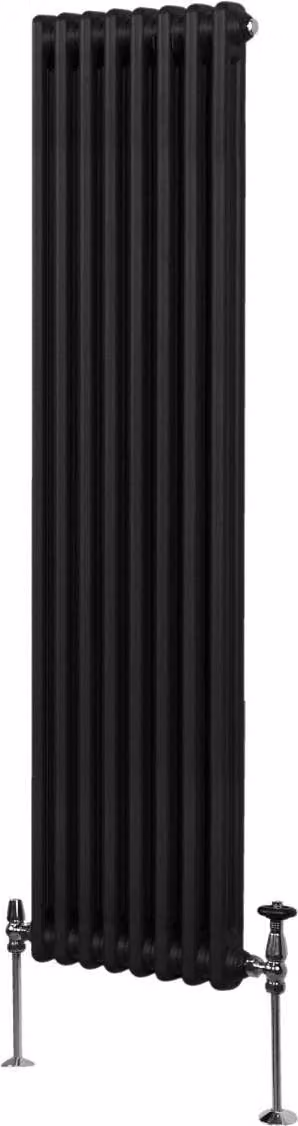 Monster Shop Traditionele radiator met 2 kolommen - Zwart - Breedte: 180 cm, Hoogte: 38,2 cm