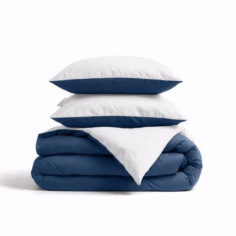 Sleeptime Twin Face dekbedovertrek Navy/Wit 240 x 220 cm