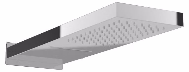 PaulGurkes Douchekop met watervalsproeiers en omsteller voor retrofit installatie van een inbouwregendouche