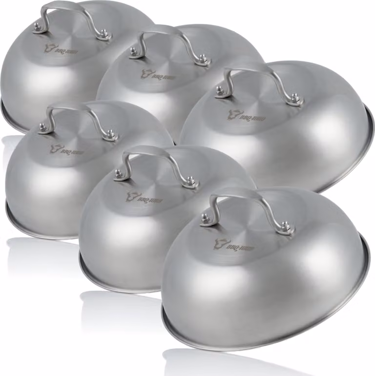 BBQ-Toro roestvrijstalen warmtebedekking, 6 stuks, Ø 23 cm