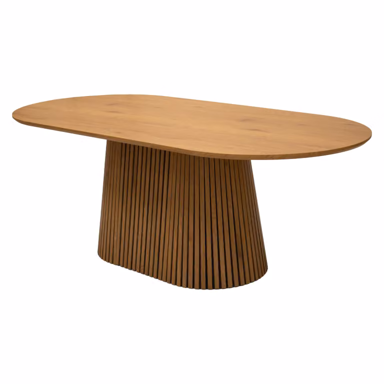 Kick Collection eettafel Mika ovaal - Eikenhout MDF - Bruin