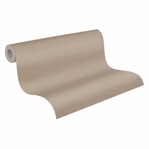 A.S. Création Uni Behang Cuba Vliesbehang Beige Bruin Zand