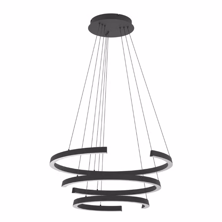 Stars of Light Design hanglamp Labonete zwart B: 80 cm, D: 80 cm, H: 180 cm
