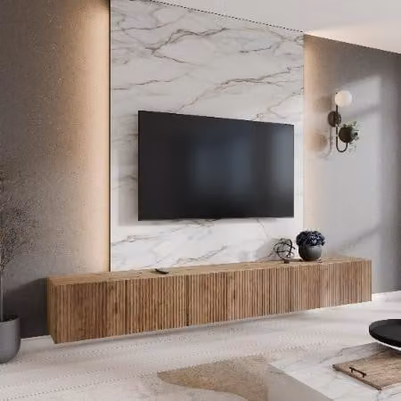 MargaretHadas24 Noe TV-kast, modern hangend design voor de woonkamer, Breedte: 300 cm