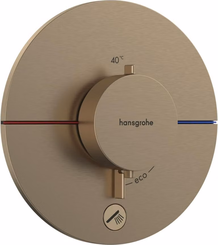 Hansgrohe ShowerSelect Comfort S thermostaat doucheset, wandmontage, geborsteld brons