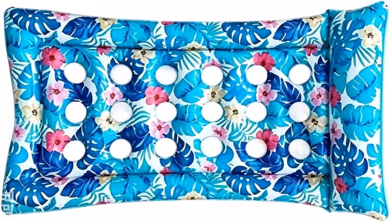 Opblaasbare Ligstoel met Tropische Print - Luchtbed Vlotter voor op het Water - 184 x 95 cm