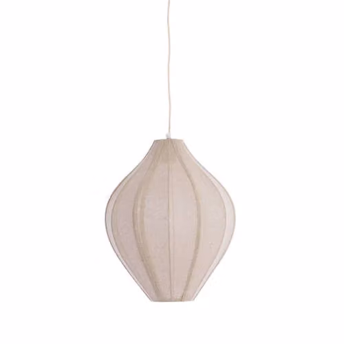 Light & Living Scandinavische hanglamp Pasto, beige, rond, B: 36 cm, H: 44 cm