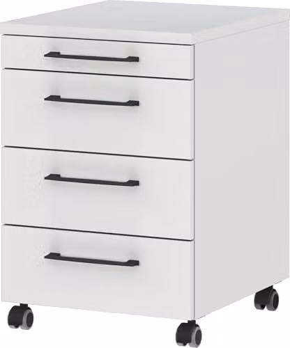 Germania Rolcontainer Grijs met wieltjes, B: 42 cm, H: 61 cm, D: 49 cm