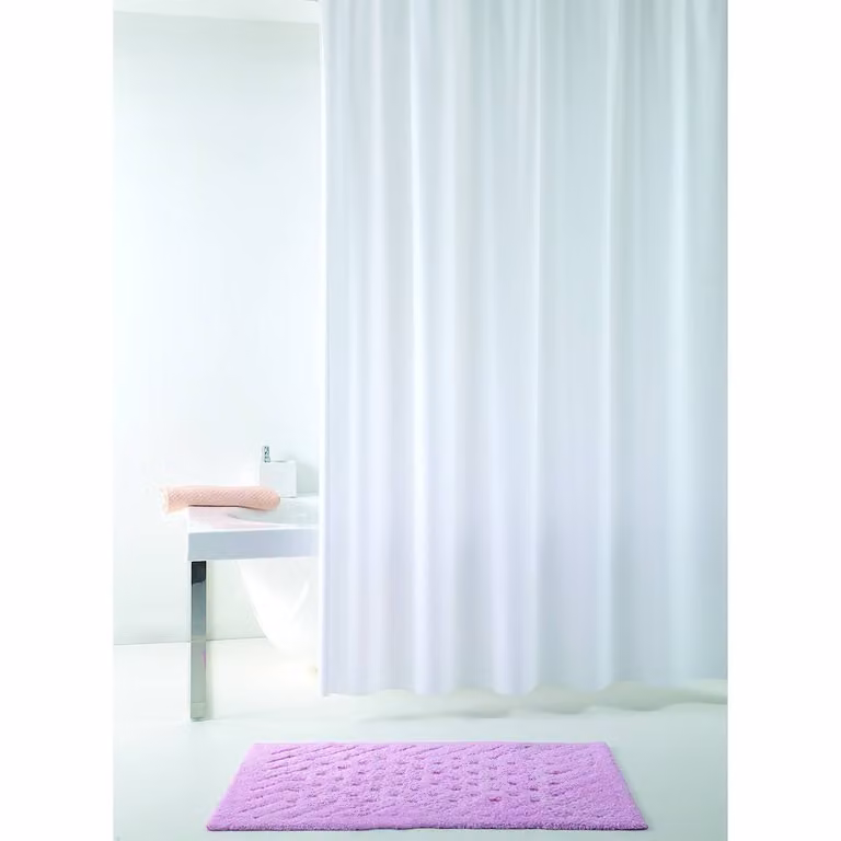 home24 Douchegordijn Allura wit, B: 120 cm, H: 200 cm