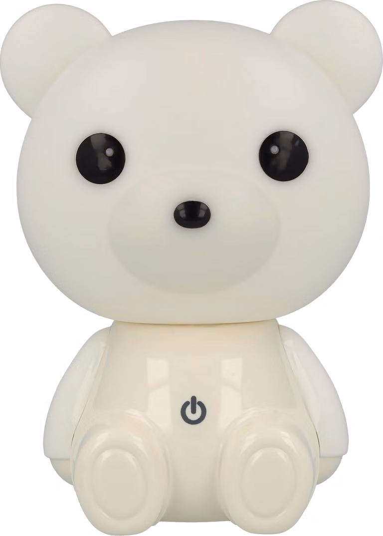 Westcott Lightbuddies Lamp Bär Bruno LED-nachtlamp voor kinderen, dimbaar, crèmekleurig, oplaadbaar via USB