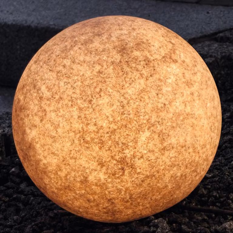 Heitronic Mundan Vloerlamp Bruin - Modern LED Sfeerlamp met Grondpen IP44 - Hoogte: 50 cm