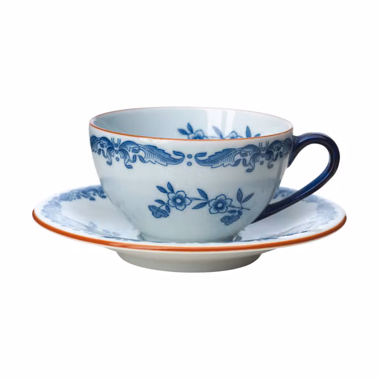 Rörstrand Ostindia kopje met schotel Blauw-wit 16 cl