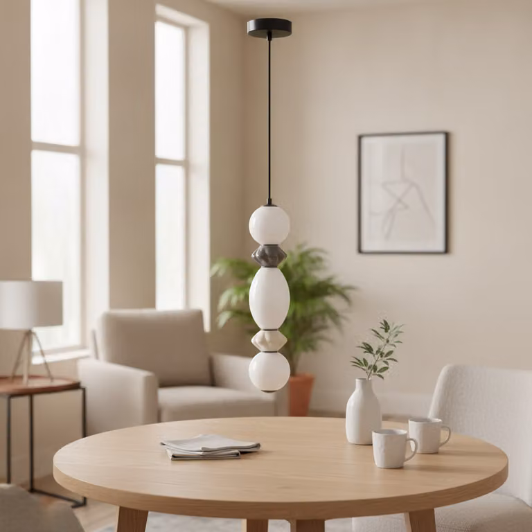 Lyora Hanglamp Pallina grijs wit