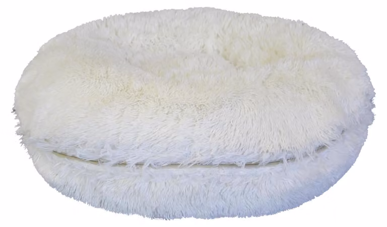 JACK AND VANILLA Zitzak voor honden en katten, diameter 70 cm, lang pluche met afneembaar wasbaar overtrek