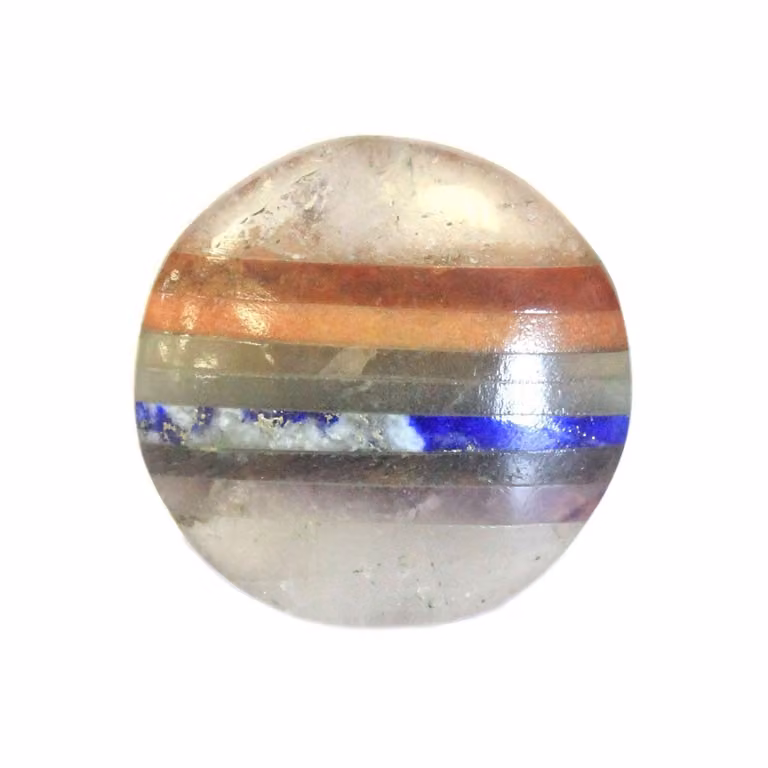 Ancient Wisdom Chakra handpalmsteen - Edelsteen voor meditatie en healing - 45 mm