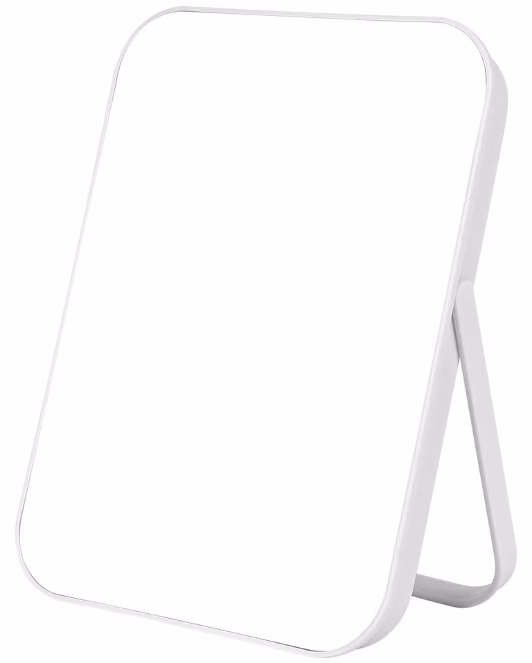 Opvouwbare en draagbare make-upspiegel voor op tafel, 17,5 x 24 cm