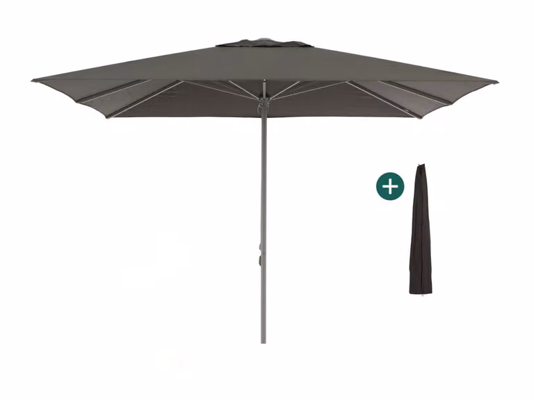 Parasol Shadowline Cuba Vierkant inclusief hoes B: 350 cm, D: 350 cm