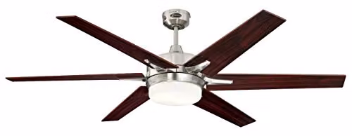 Westinghouse Lighting Cayuga Plafondventilator met LED-verlichting, Geborsteld Nikkel