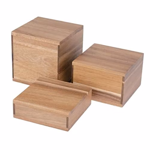 Olympia Acaciahouten Buffetverhogers Set van 3 - DF875