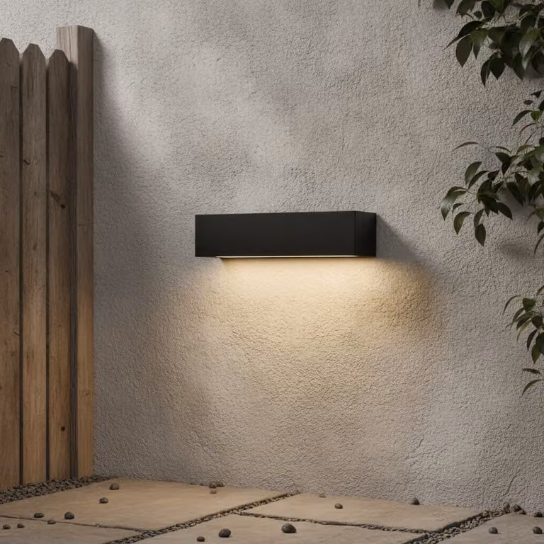Lyora moderne LED-wandlamp zwart met aluminium en glas 22 cm