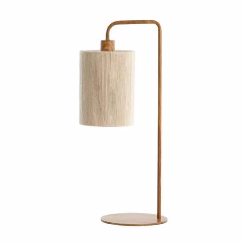 Light & Living Donio Japandi tafellamp - Beige/Hout - Hoogte: 59,5 cm