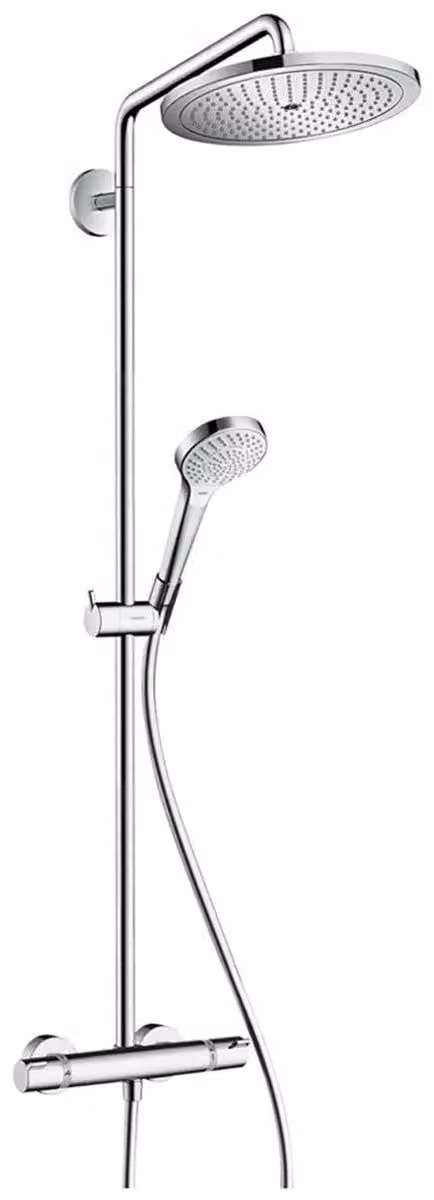 Hansgrohe Croma Select S douchekolom 280, 1 straal, EcoSmart met thermostaat, chroom