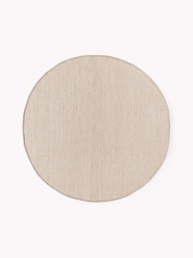Westwing Collection Amaro rond handgeweven wollen vloerkleed