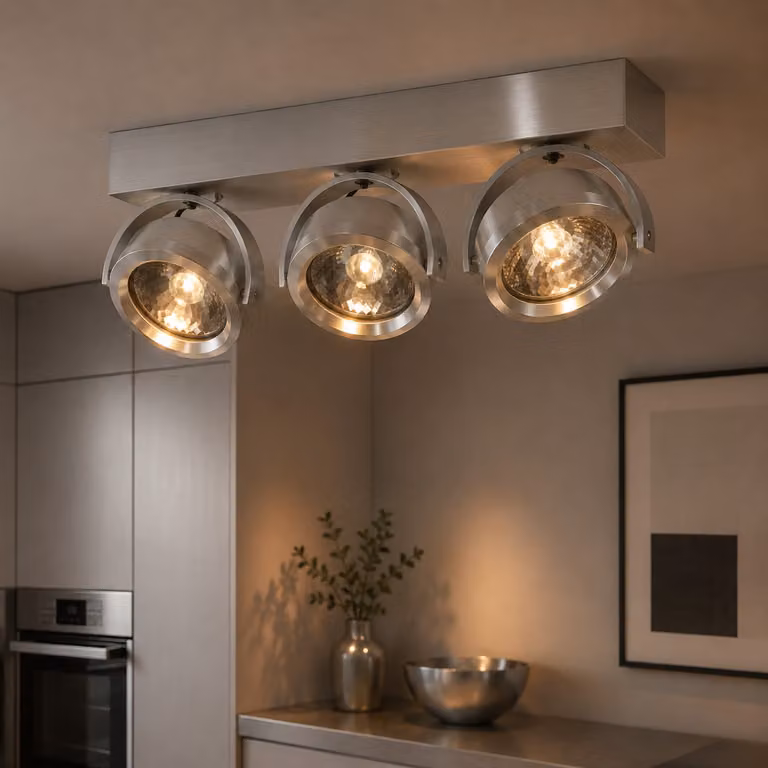 Artdelight Dutchess Led opbouwspot, 3x13W, 2700K, Metaalgrijs, 40 cm