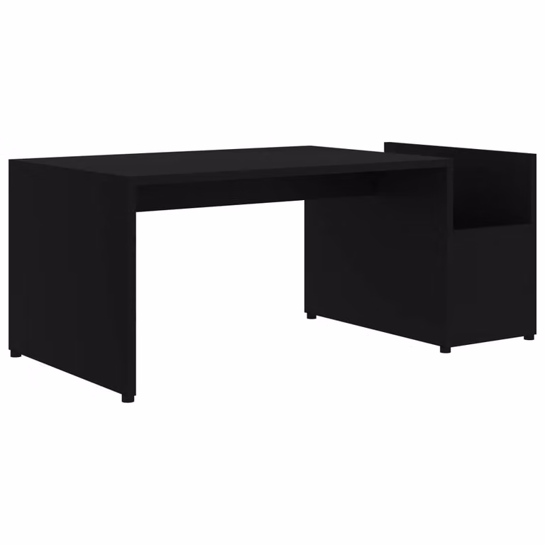 vidaXL Salontafel zwart, B/D/H: 90 x 45 x 35 cm