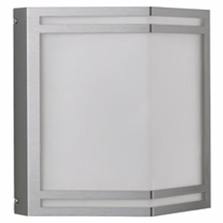 Albert Trail Wandlamp voor Balkon en Trap - 10W LED - Warm Wit 3000K - Zilver/RVS