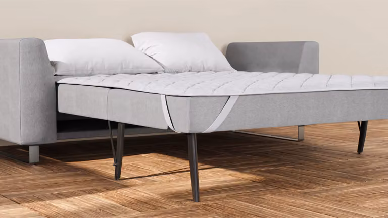 BRUNO Topper BASIC wit fluweelzacht B/D/H: 140 x 200 cm