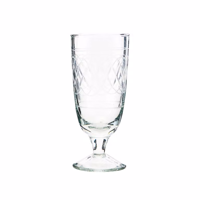 House Doctor Vintage bierglas set van 12 stuks transparant beige Ø6,5x15 cm